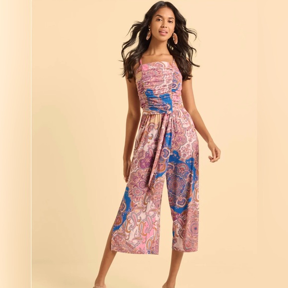 VENUS Paisley Print Jumpsuit | M | NWT - Picture 2 of 10